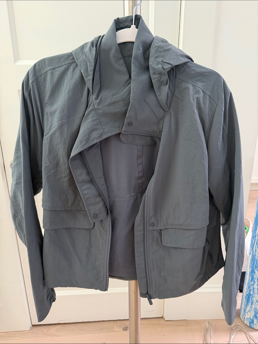 lululemon athletica Always Effortless Classic Fit Jacket Grey Oasis Size 6